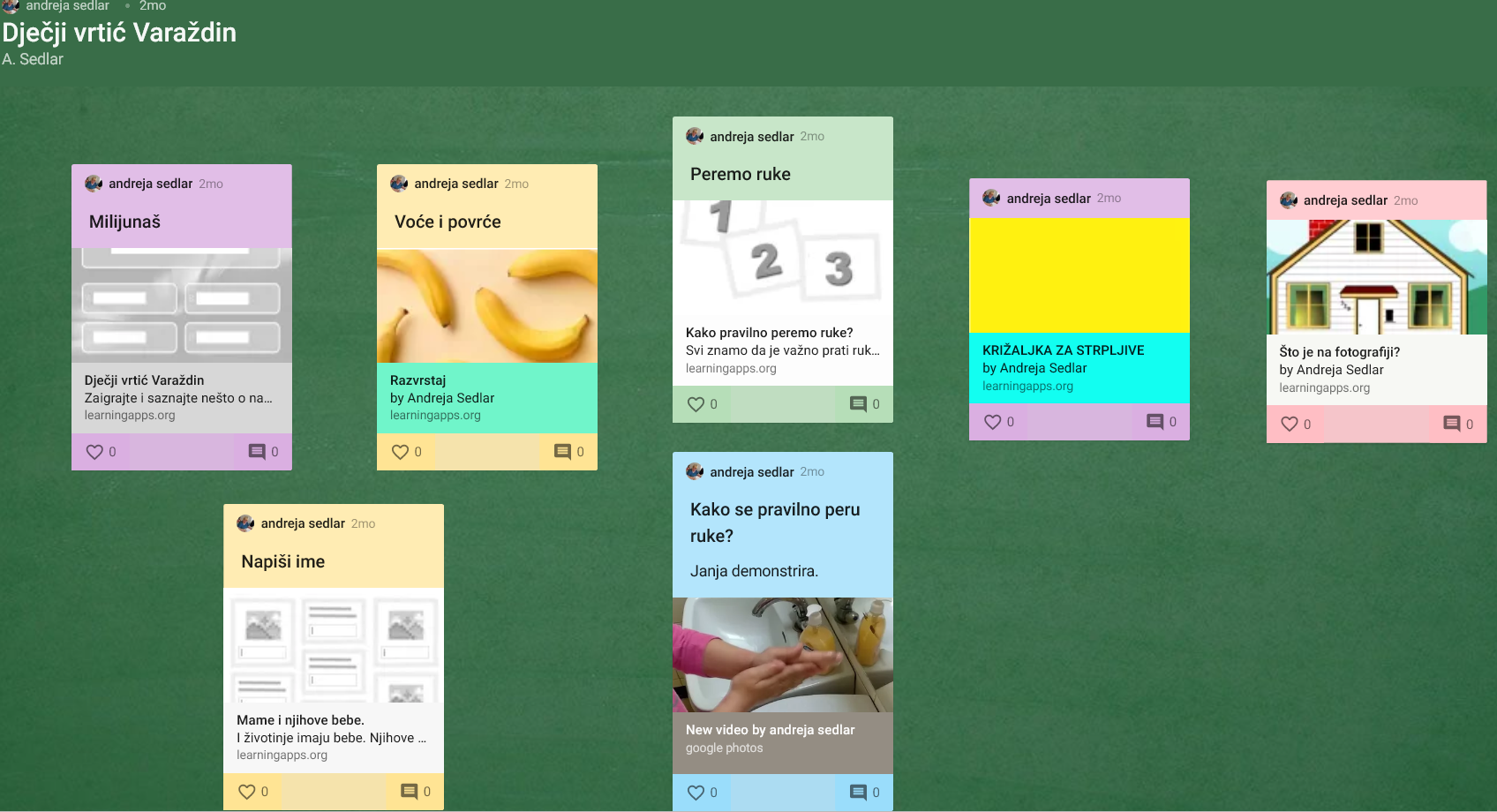Zadatci za djecu pripremljeni tijekom boravka kod kuće