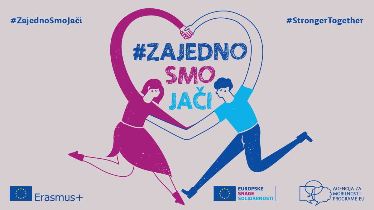 Plakat AMPEU kampanje #ZajednoSmoJači